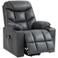 Lift Chair for Elderly, PU Leather Electric Recliner Chair with Quick Assembly, Remote, Cup Holders, Side Pockets, Grey