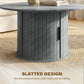 Round Coffee Table, 31.5" Center Table, Cement Grey