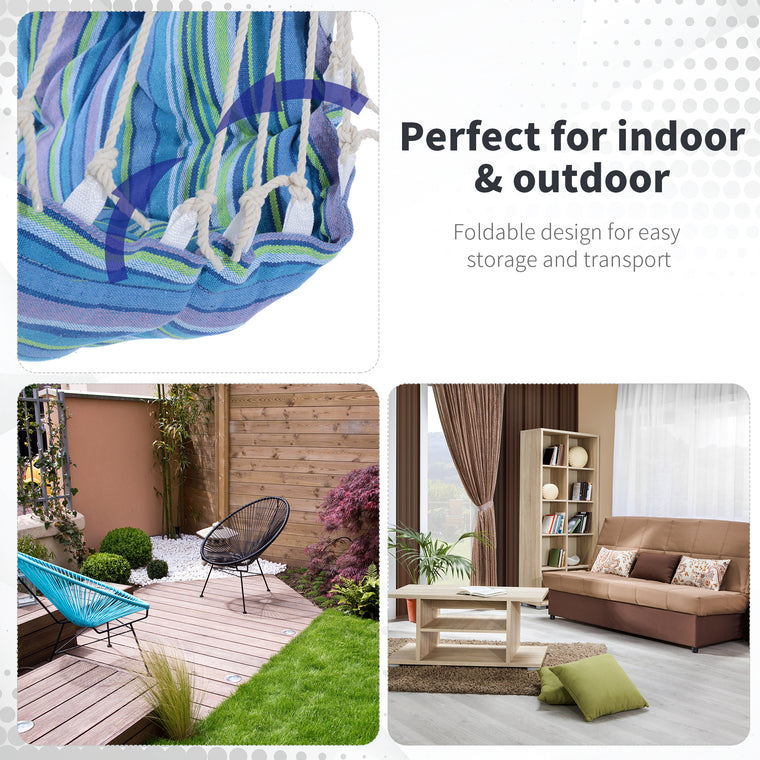 Portable Woven Rope Hammock Swing Chair with Sleeping Bed