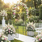 7.4 ft Garden Arch, Outdoor Trellis Arbor with Gate for Climbing Plants, Wedding Arch, Black