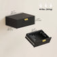 Modern Floating Nightstands Set of 2, Wall Mounted Bedside Tables with Wave Drawer Black