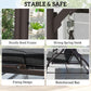 Convertible Patio Swing Bed with Canopy and Cushions, 3 Seater Porch Swing for Outdoor, Backyard, Garden, Black