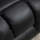 Power Lift Recliner Chair for Elderly, PU Leather Electric Recliner Chair with Footrest, Remote Control, Side Pockets and Cup Holders for Living Room, Black