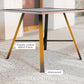 Small Outdoor Side Table, Patio Side Table with SPC Tabletop for Garden, Patio, Lawn, Grey