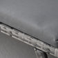 Convertible Wicker Loveseat Grey Patio Chaise Lounge