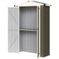 Apex Roof Metal Garden Shed with Shelf