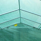 26' x 10' x 7' Large Steeple Walk-in Greenhouse Outdoor Garden Plant Seed Tunnel Grow Tent Steel Frame, Green