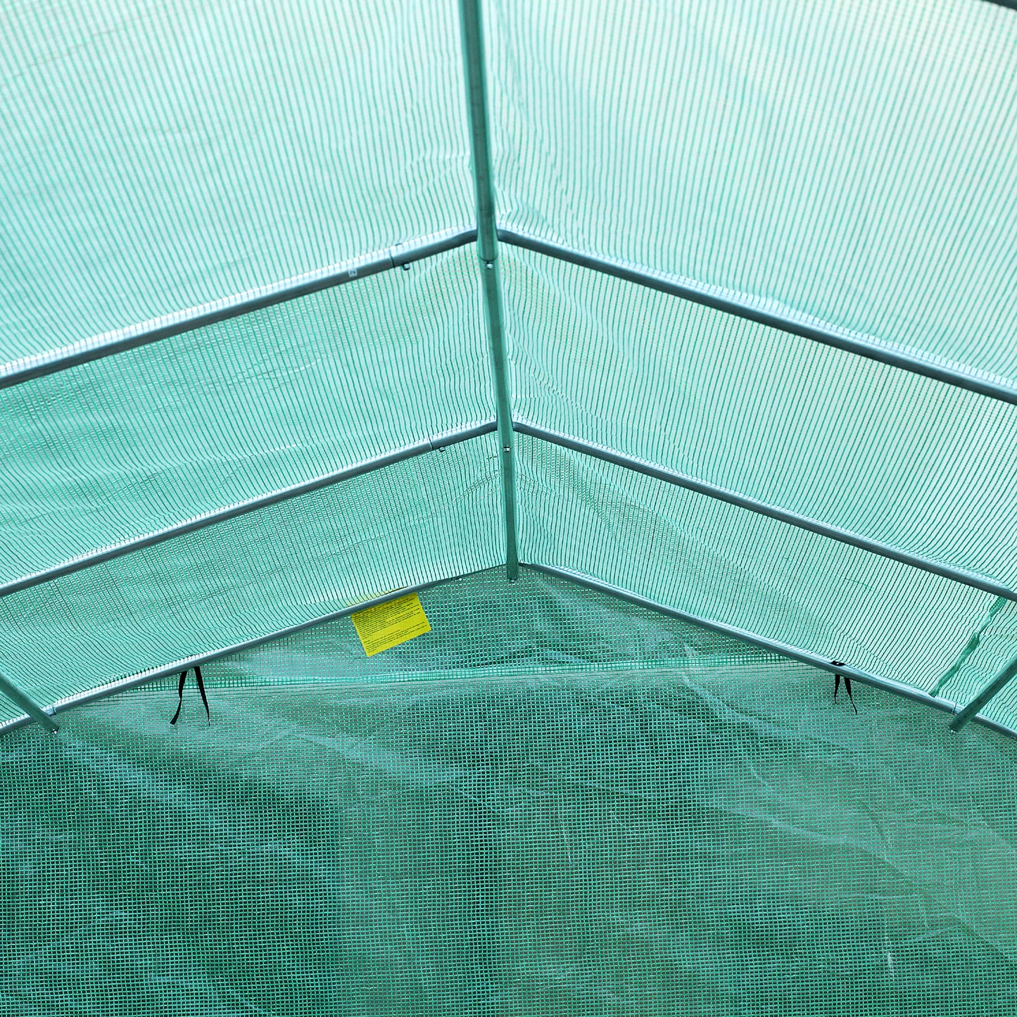 26' x 10' x 7' Large Steeple Walk-in Greenhouse Outdoor Garden Plant Seed Tunnel Grow Tent Steel Frame, Green