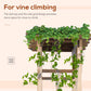 85" Wooden Outdoor Garden Arbour, Garden Arch Trellis for Climbing Vines for Wedding and Ceremony - Carbonized