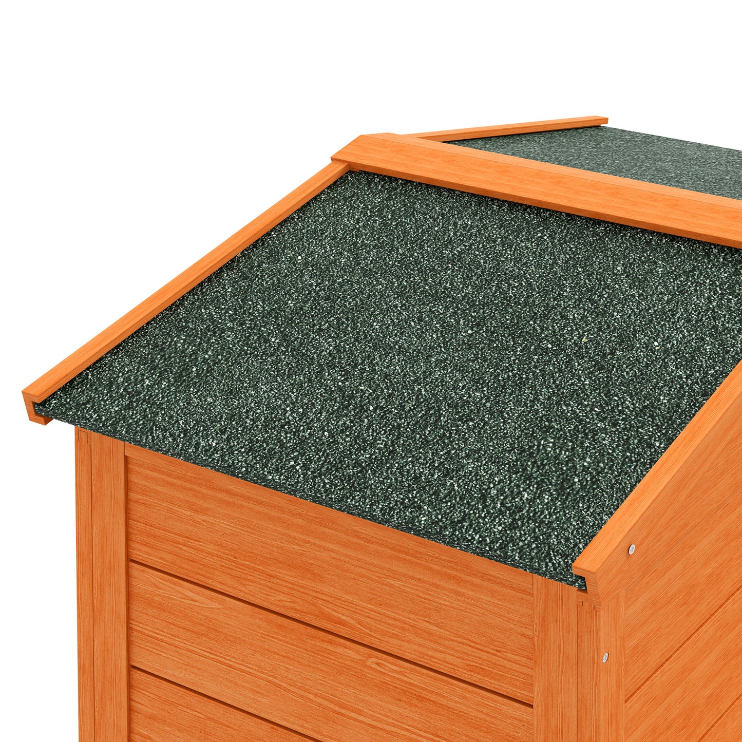 Two-Level Rabbit Hutch Small Animal House Pet Bunny Cage Home w/ Outdoor Run Water & UV Resistant Roof Access Ramp