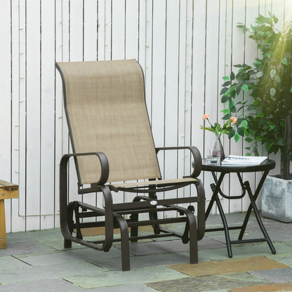 Sand Glider Chair with Breathable Mesh Fabric