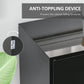 Kitchen Sideboard Storage Cabinet, Modern Coffee Bar with Push-Open Design and 2 Drawers for Living Room, Black