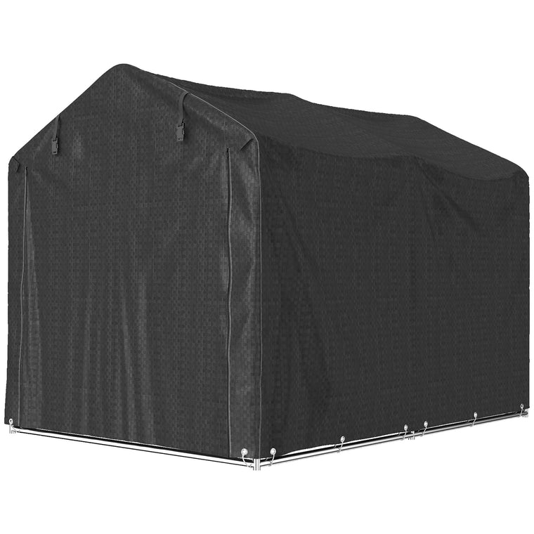 Bike Storage Shed with Roll-Up Door