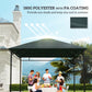 10' x 10' Square Gazebo Canopy Replacement UV Protected Top Cover Sun Shade Grey