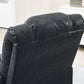 PU Leather Reclining Chair, Manual Recliner Chair for Living Room with Footrest, 2 Side Pockets, Steel Frame, Black