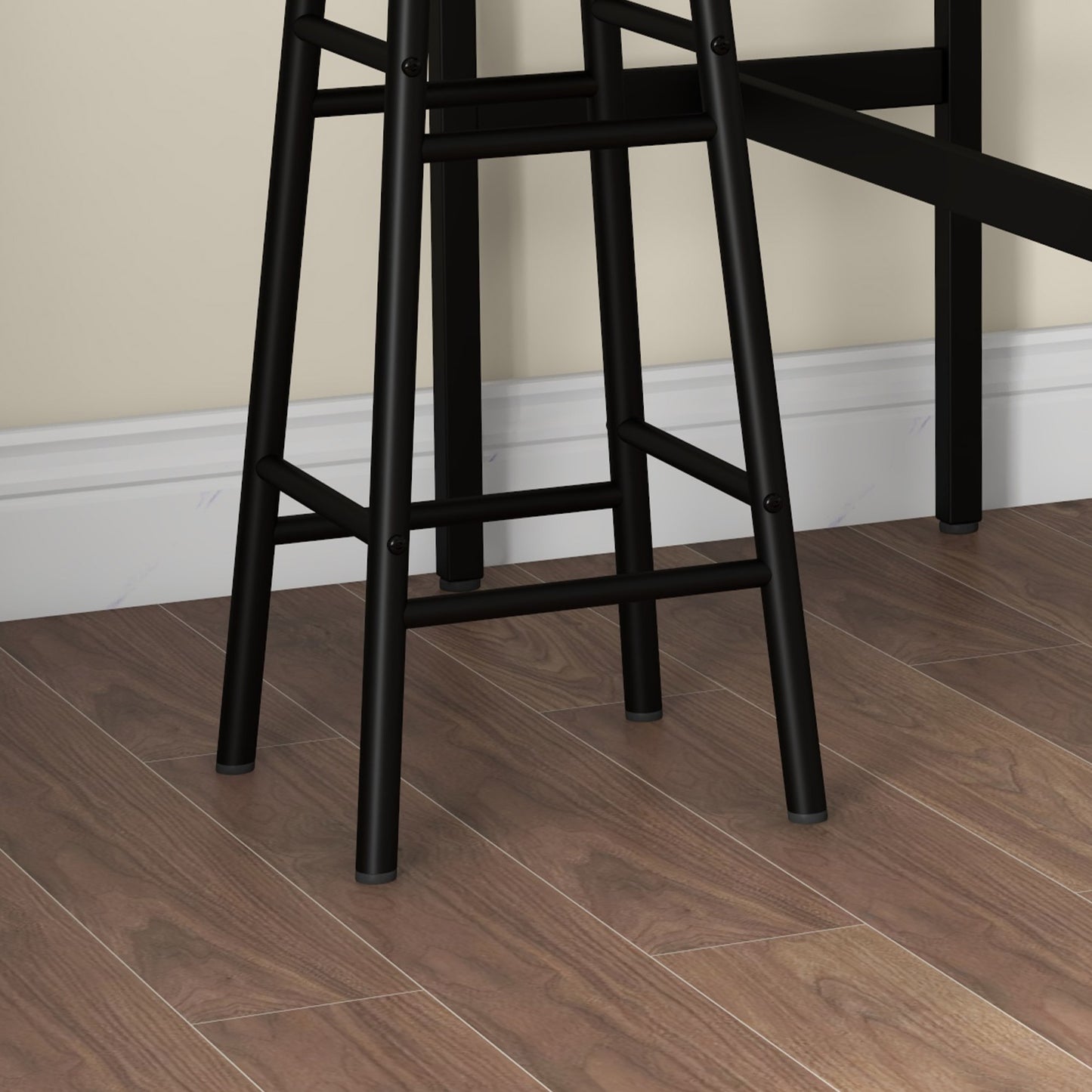 3-Piece Counter Height Bar Table and Chairs, Dining Table and Chairs Set for 2, Pub Table and Chairs