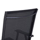 Outdoor Dining Chairs Set of 2, Folding Patio Dining Set with Texteline and Steel Frame for Park Convenient Seat