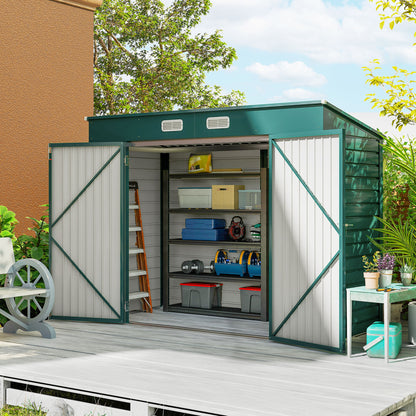 8' x 4' Garden Shed with Double Doors and Vents