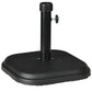 Patio Umbrella Base, 24 lb Heavy Duty Concrete Umbrella Stand, Market Table Umbrella Base Holder for Outdoor, Black