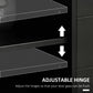 Lateral Filing Cabinet, 5-Drawers File Cabinet with Door and Adjustable Shelf, Mobile Office Storage Cabinet on Wheels, Printer Stand for Home Office, Black