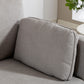 Loveseat Sofa, 55" Small Sofa Couch with 2 Pillows, Metal Legs for Living Room, Bedroom, Apartment, Grey