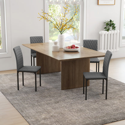 Faux Leather Dining Chairs Set of 4
