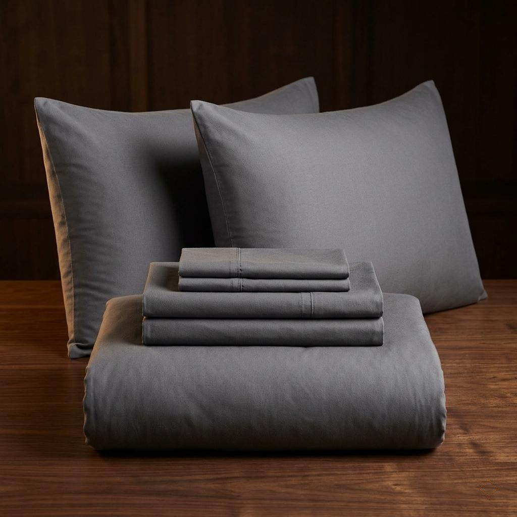 Olivia Complete Bedding Bundle — Queen Sheets, Pillows & Duvet Cover