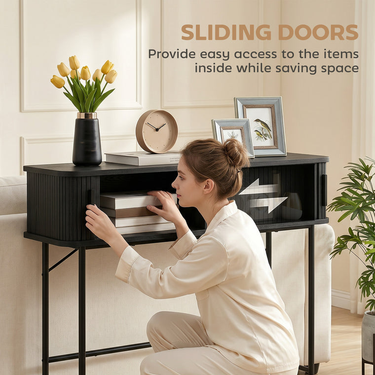 Narrow Console Table with Storage