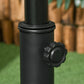 44 lbs Cement Round Umbrella Base Holder 19" Heavy Duty Parasol Stand for Patio, Outdoor, Backyard, Black