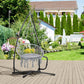 Hammock Chair Stand Only, Metal C-Stand for Hanging Hammock Chair with Tray for Indoor, Outdoor, Porch, Patio, Black