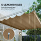 8.2' x 8.4' Tan Retractable Pergola Canopy Replacement