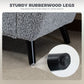 Upholstered Storage Bench with Arms, Modern Ottoman Bench for Bedroom, Entryway, and Living Room, Grey