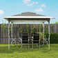 11.5 x 11.5 ft Pop Up Canopy Tent with 1-Button Push Easy Setup, UPF 50+ 2-Tier Instant Canopy with Carry Bag, Dark Grey
