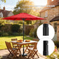Wine Red Patio Sun Umbrella with 6 Ribs