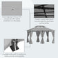 10' x 13' Patio Gazebo, 2-Tiers Outdoor Canopy Sunshade Shelter with Curtains, Dark Grey