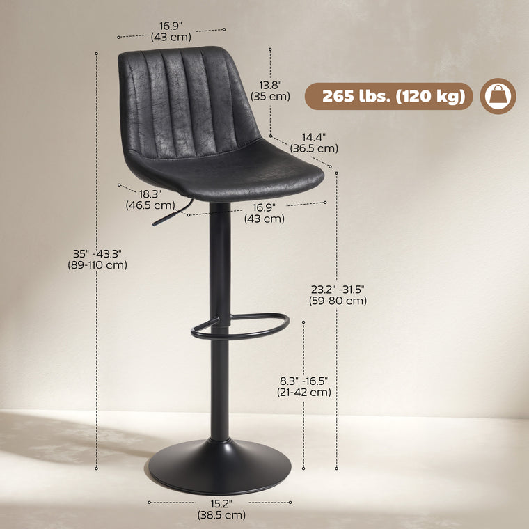Counter Height Swivel Bar Stools Set of 2