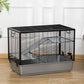 3-tier Hamster Cage, Guinea Pig Cage with Accessories Food Dish Water Bottle, Ramps, 31.5"x19"x 23", Grey