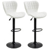Set of 2 Swivel Adjustable Bar Stools