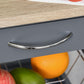 Rolling Kitchen Island Cart, Mobile Utility Storage Cart with Drawer, Wire Storage Basket, Removable Tray, Grey