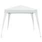 10' x 10' Arbor Barnum Folding Pop-up Garden Gazebo with Transport Bag-White