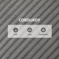 Corduroy Accent Chair Armchair with Wide Seat and Soft Padded Armrests for Reading, Bedroom, Dark Grey