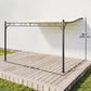 11.5' x 8.2' Outdoor Pergola, Wall Mounted Lean to Pergola with Metal Frame, UPF30+, Garden Gazebo