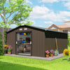 11' x 13' Tool Shed with Double Sliding Doors and Foundation Kit