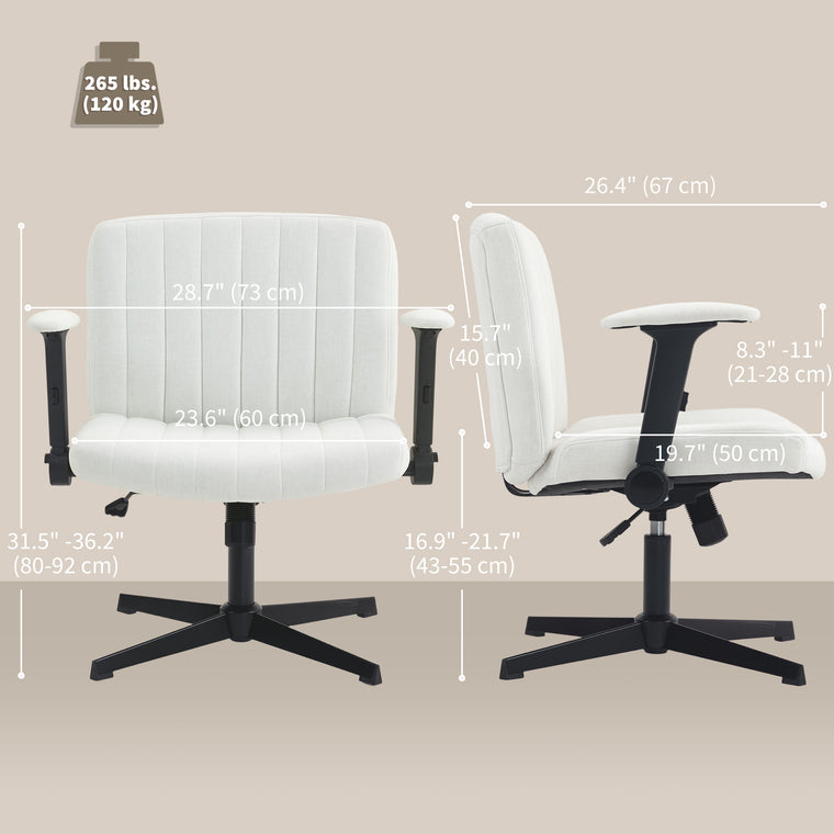 Criss Cross Office Chair with Flip-Up Armrests