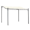 Portable Gazebo 10x10 Steel Patio Outdoor Sun Shelter for Porch, Patio & Yard, Weather-resistan, Cream White