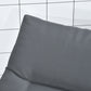 Foldable Lounge Chair, Reclining Patio Sun Lounger with 6-Position Adjustable Back, Grey
