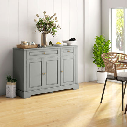 Sideboard Buffet Cabinet with 2 Drawers - Grey