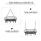 Patio Hammock Chair 2 Seat, Hanging Rope Hammock Swing Chair with Metal Frame and Cushion, Large Macrame Seat for Indoor and Outdoor 396 lbs Capacity, Dark Grey