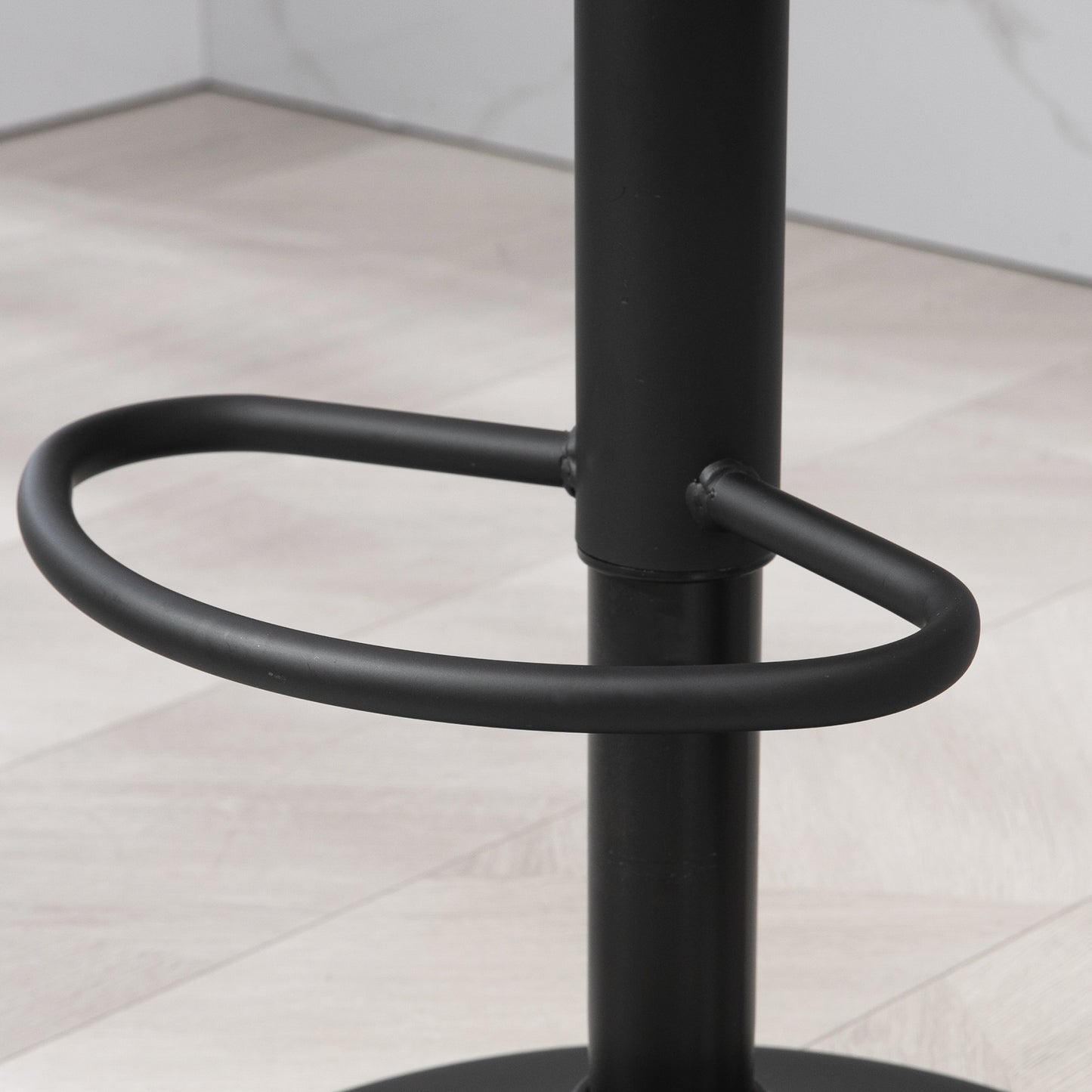 Swivel Bar Stools Set of 2, Linen Upholstered Counter Height Barstools with Round Metal Base