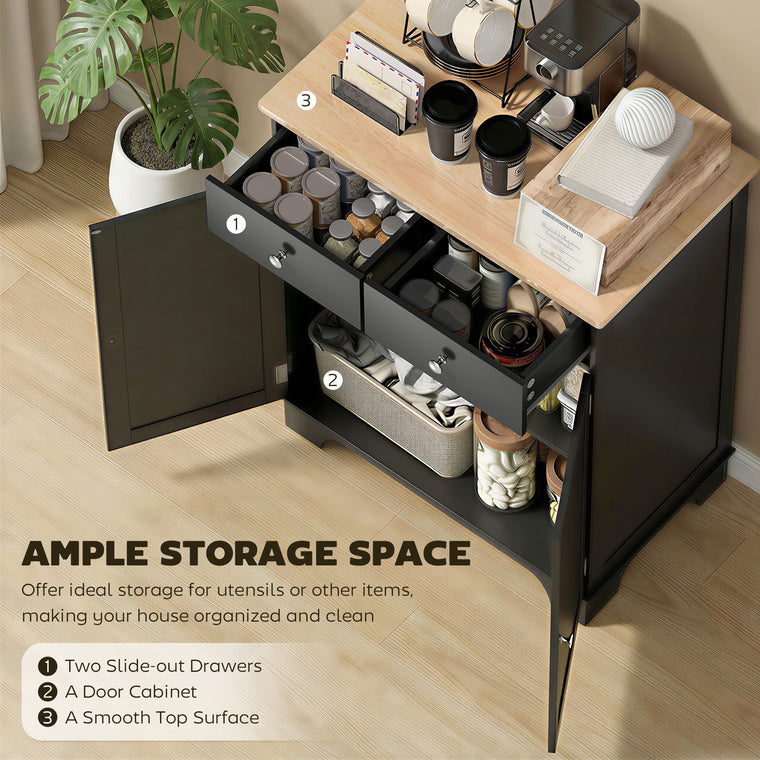 27" Sideboard Buffet Cabinet with Storage